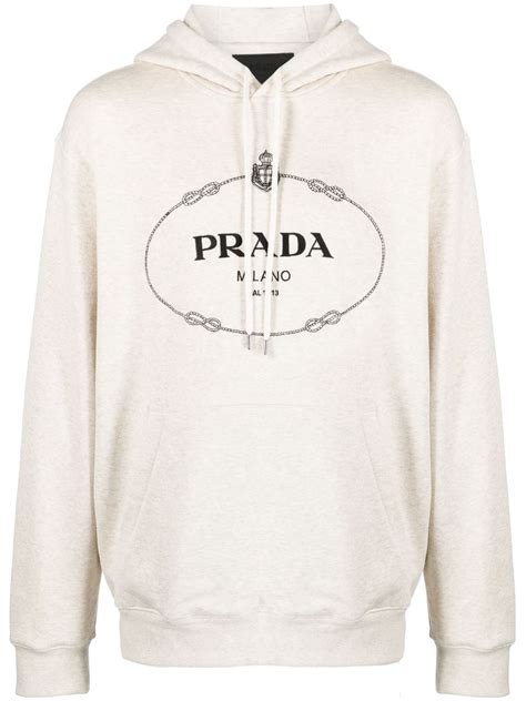 303140766915 prada men's cassette-print cotton french terry hoodie size l|Prada logo.